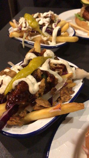 Kebab fries at V Rev Vegan Diner in Manchester