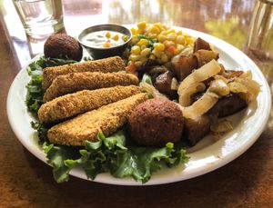 Catfish tofu at Detroit Vegan Soul - East in Detroit