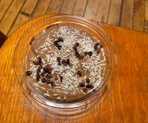 Chocolate pudding at Life Alive Organic Cafe in Salem