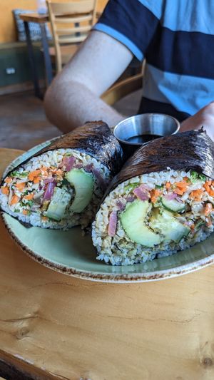 Vegan nori wrap at Life Alive Organic Cafe in Salem