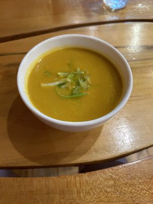 Butter squash soupp  at Life Alive Organic Cafe in Salem