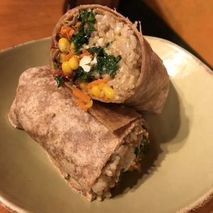 there’s a little cheese in there, but could ask for it without if vegan. at Life Alive Organic Cafe in Salem