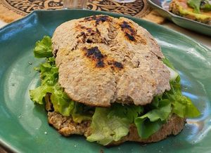 Breakfast sandwich at Ola Bistro in Bahia Blanca