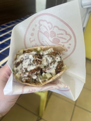 Small falafel pita  at Falafel Boracay in Boracay