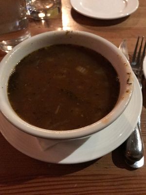 Lentil soup. at Troy in Alameda