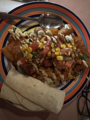 Delicious coliflor with papas bravas   at Mexican Society in Adelaide