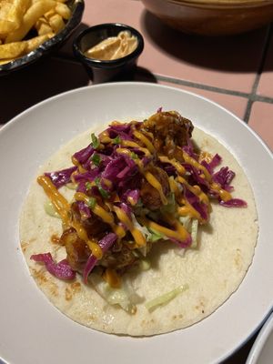 Cauliflower taco  at Mexican Society in Adelaide