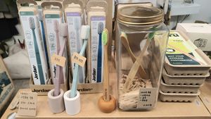 toothbrushes at One Zeom Zero Waste Store - 원점 in Seoul