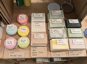 soap and shampoo bars at One Zeom Zero Waste Store - 원점 in Seoul