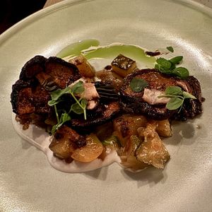 The mushroom dish was unreal!  at The Acorn in Vancouver