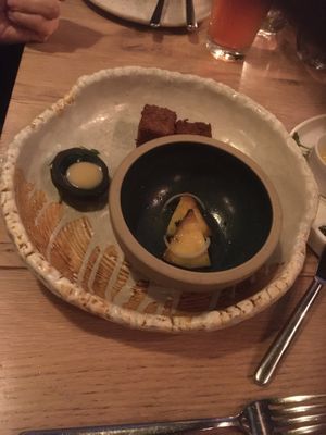 Something with turnip at The Acorn in Vancouver