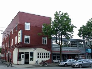 Outside at The Acorn in Vancouver