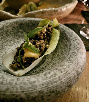 Kkmchi Lentil on Edive at The Acorn in Vancouver