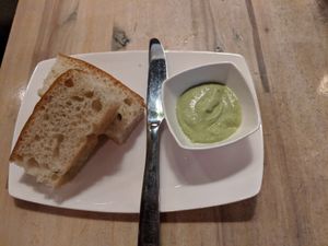 Cashew-based appetizer at The Acorn in Vancouver