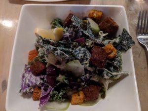Kale Caesar Salad at The Acorn in Vancouver