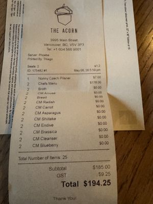   at The Acorn in Vancouver