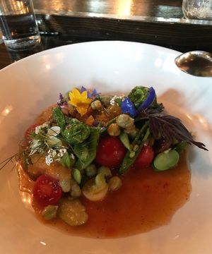 Legume appetizer  at The Acorn in Vancouver