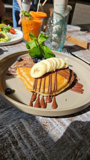 Vegan Pancakes at Buur Deli in Dusseldorf