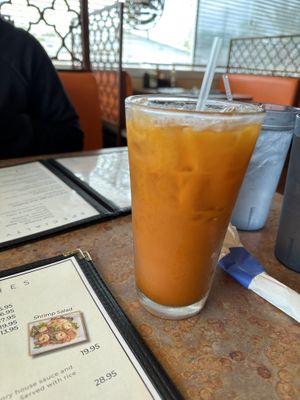 Vegan Thai tea with coconut milk   at Thai and I in Bunnell