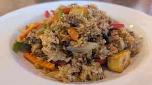 Spicy fried rice at Thai and I in Bunnell