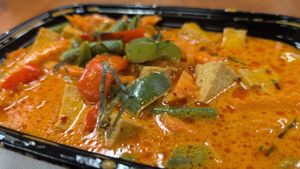 Panaang curry (before adding rice) at Thai and I in Bunnell