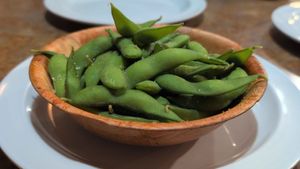 Edamame at Thai and I in Bunnell