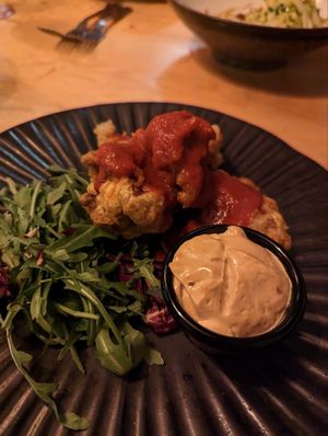 Buffalo cauliflower at The Bunch of Grapes in Pontypridd