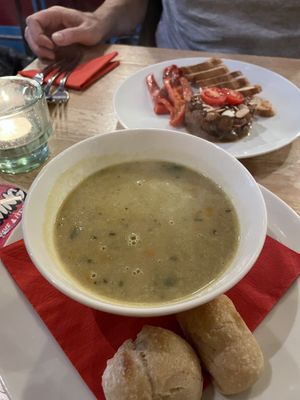 Indian lentil soup   at Roode Remise in Amsterdam