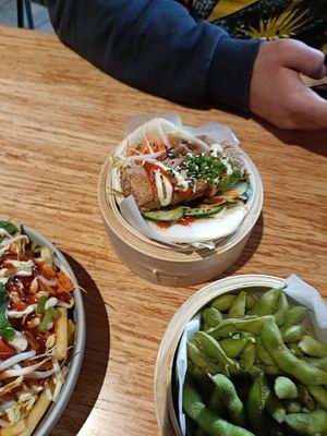 Tofu bao bun at Ditto in Te Anau