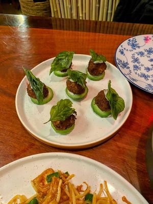 Larb croquettes  at Norah - Belmont in Portland