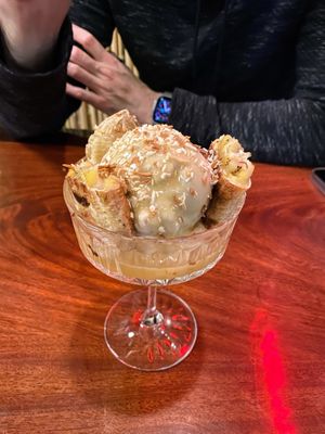 Coconut banana split  at Norah - Belmont in Portland