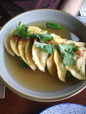 Dumpling soup at Norah - Belmont in Portland
