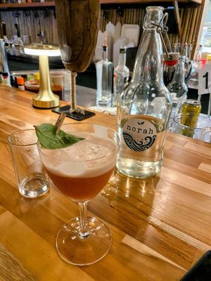 Mocktail - check out that cute little clothespin  at Norah - Belmont in Portland