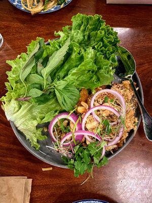 Crispy curry rice salad  at Norah - Belmont in Portland