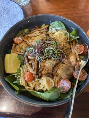 Mushroom noodles that were AMAZING  at Norah - Belmont in Portland