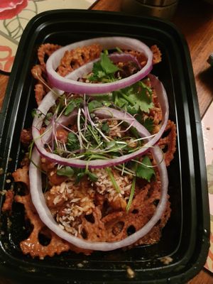 lotus root salad at Norah - Belmont in Portland