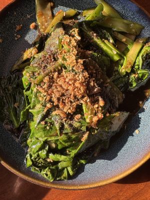 Chinese broccoli —recommended  #Veganuary at Norah - Belmont in Portland