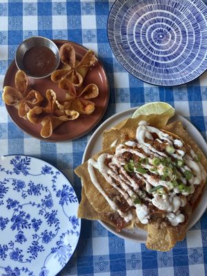 Appetizers (Rainy Rangoon and Pad Thai Nachos)  at Norah - Belmont in Portland