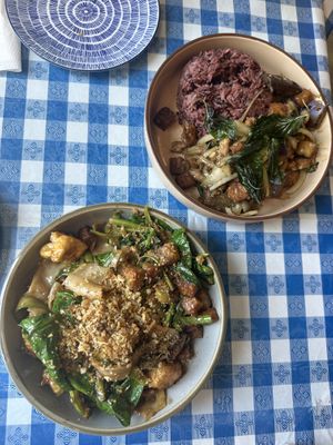 Spicy Holy Basil Eggplant and See Ew   at Norah - Belmont in Portland