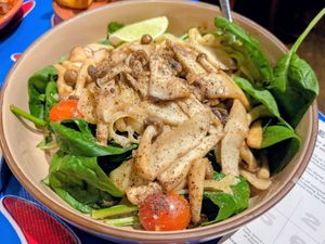 Coconut Mushroom Fettuccine at Norah - Belmont in Portland