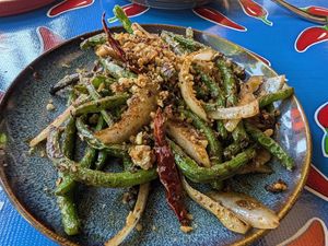 Green beans Szechuan at Norah - Belmont in Portland