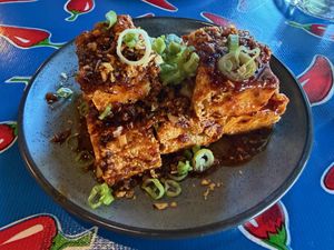 Garlic chili tofu at Norah - Belmont in Portland