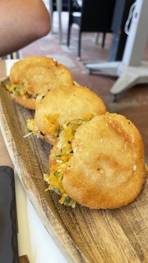 Arepas veganas  at Agora  in Llanes