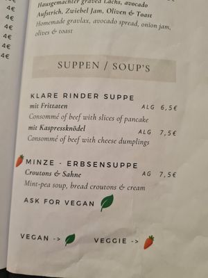 Soup at Deins & Meins in Zell Am See