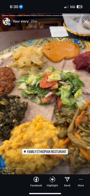   at Family Ethiopian Restaurant in Washington