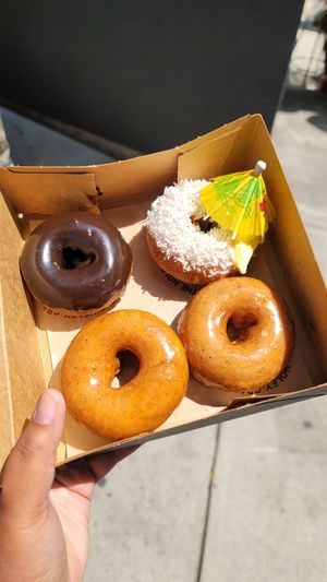 Dandelion Chocolate, The Haole, (2) Original Sin at Holey Grail Donuts - Santa Monica in Santa Monica