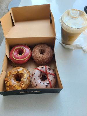 Tasting box of their rotating flavours at Holey Grail Donuts - Santa Monica in Santa Monica