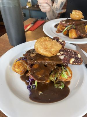 Vegan nut roast with Yorkshire   at Welsh Dragon Bar in Wellington