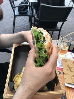 Veggie burger   at Otivm Bar in Padua