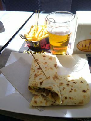 Seitan piadina at Otivm Bar in Padua